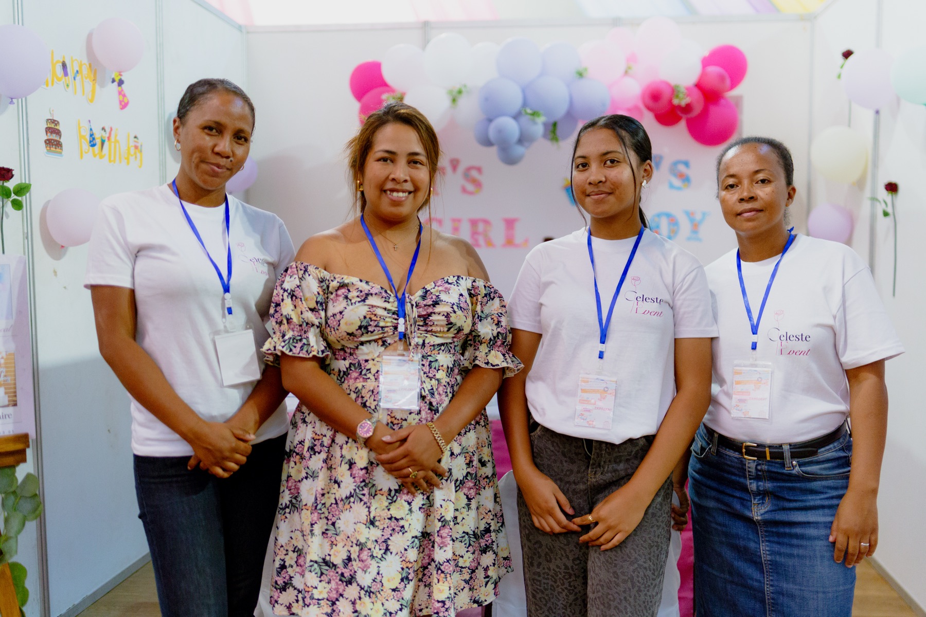 Équipe Celeste Event lors d'un événement à Madagascar